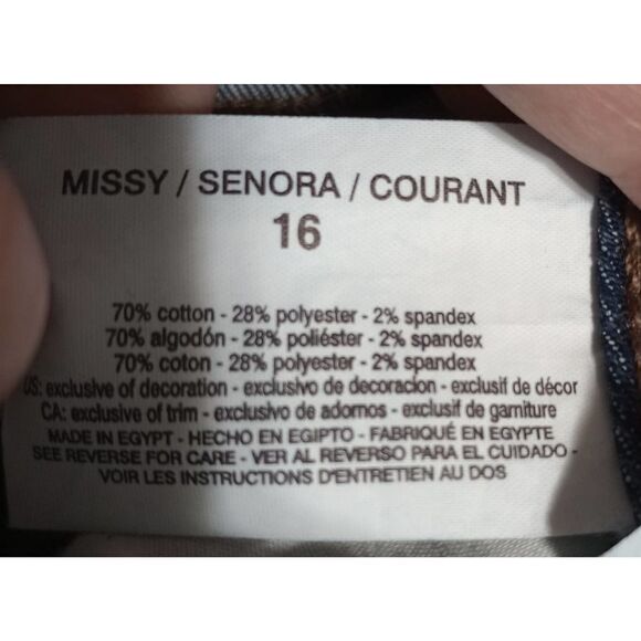 Gloria Vanderbilt‎ Jeans Ladies 16 Bridget - Picture 6 of 7